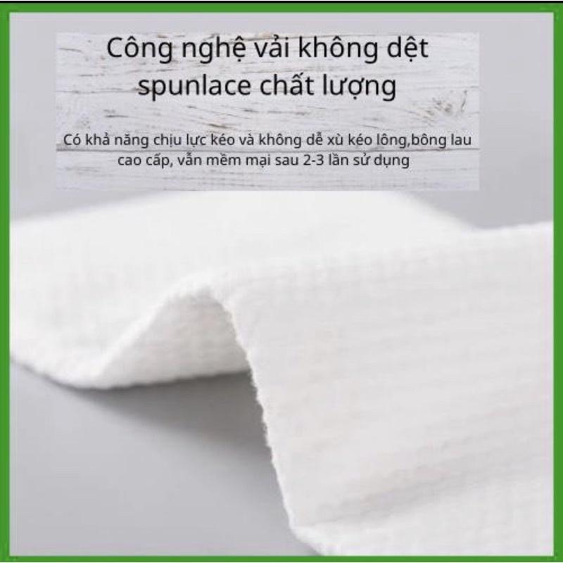 Khăn mặt khô dùng 1 lần, khăn ướt, khô tẩy trang lau mặt tiện lợi sạch sẽ( set 2 túi)