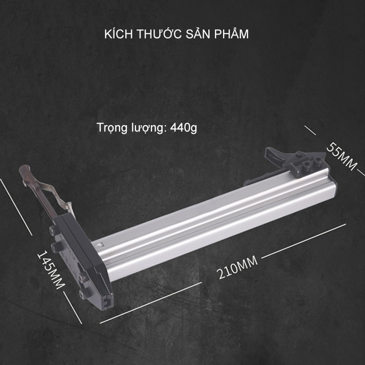 Dụng cụ hỗ trợ đóng đinh bê tông liên hoàn kèm hộp 400 đinh ST18P (có đầu hãm chống rơi búa-Loại tốt)