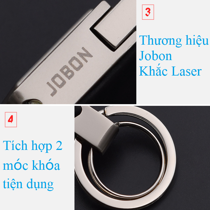 Sản phẩm Móc chìa khóa đa năng ô tô, xe máy, gia đình thương hiệu cao cấp Jobon ZB-018