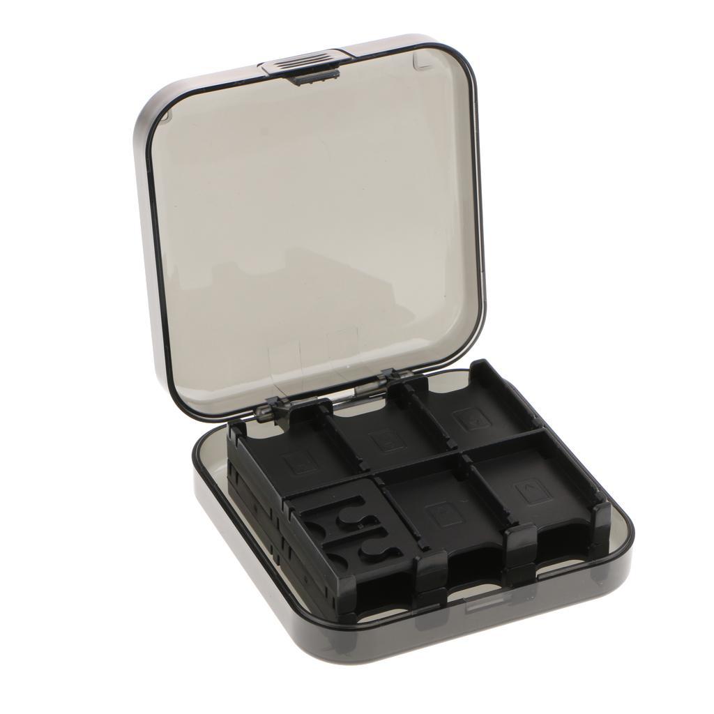 24 Game Card Holder for Nintendo Switch Protable Cartridge Storage Box Grey