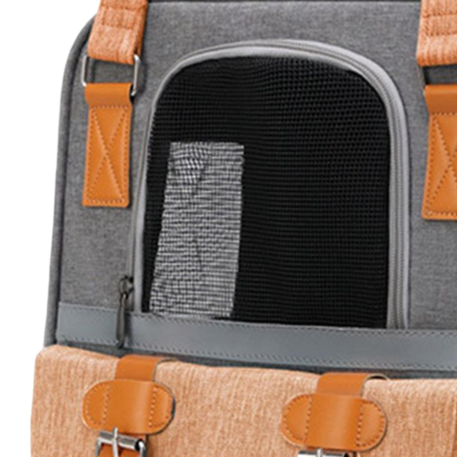 Portable Cat Carrier Backpack Dog Travel Bag with Shoulder Strap for Kitten