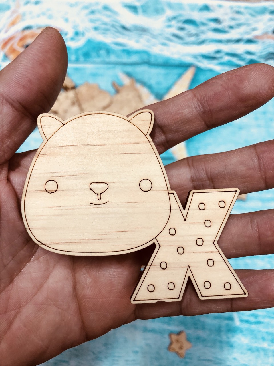 Bộ Gỗ Tô Mầu Bảng Chữ Cái