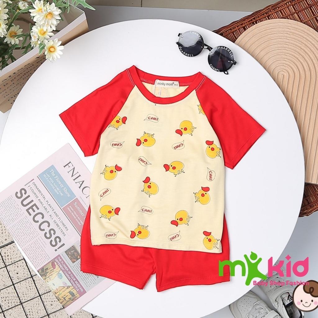 Bộ Cộc Tay Cho Bé FREE SHIP Bộ Minky Mom Cộc Tay Cho Bé Trai Bé Gái Chất Thun Lạnh siêu mềm mịn thoáng mát