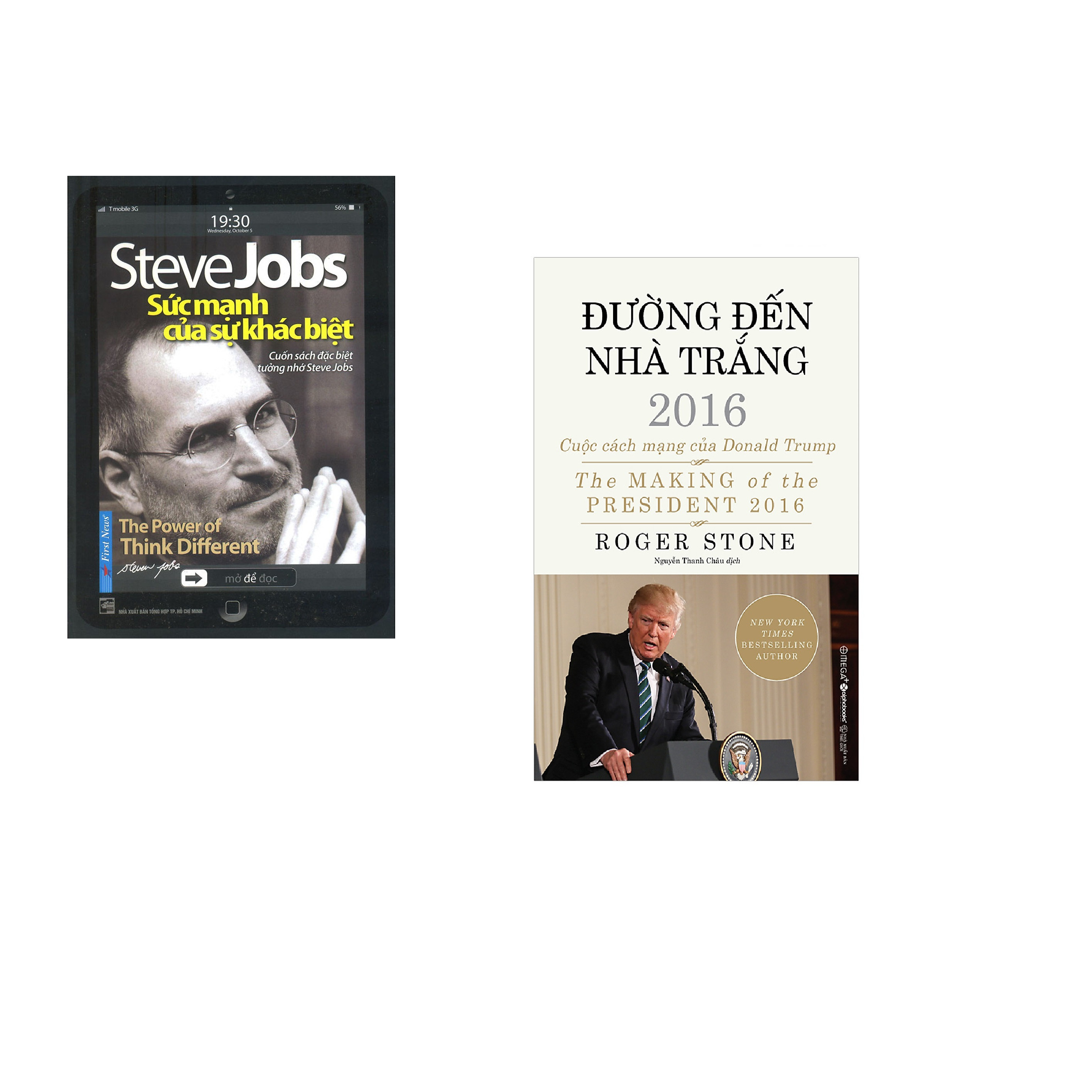 Combo 2 cuốn sách: Steve Jobs - Sức Mạnh Của Sự Khác Biệt + Đường Đến Nhà Trắng 2016