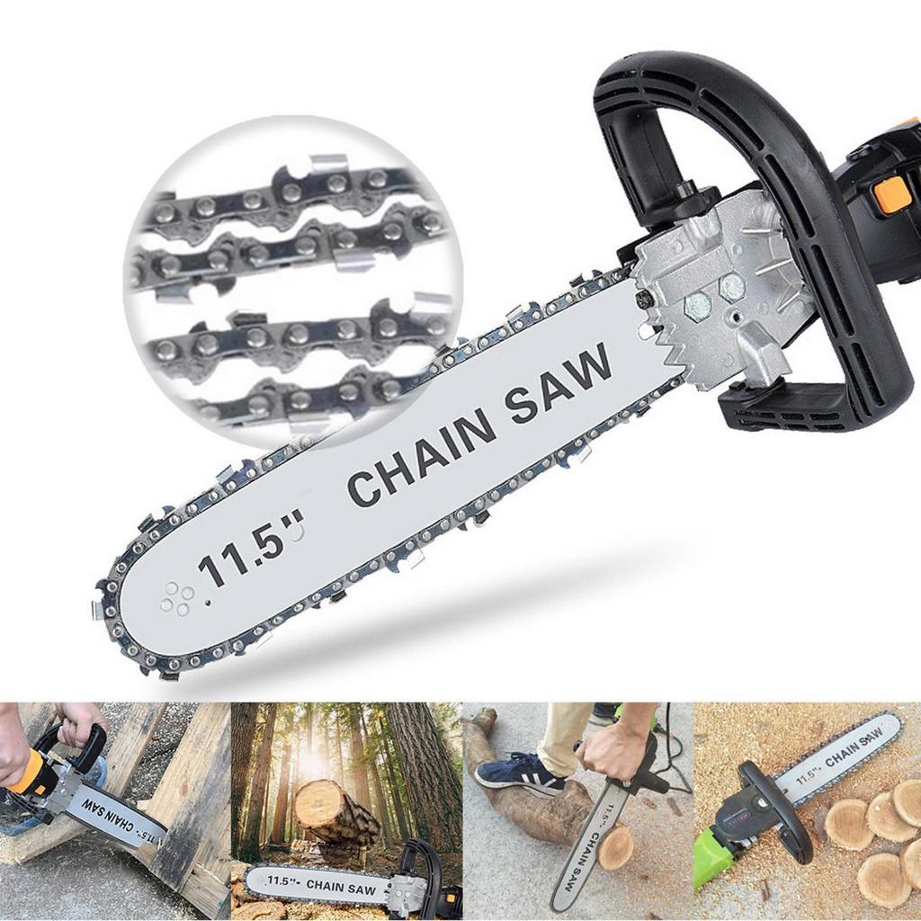 Lưỡi cưa xích gắn máy mài cầm tay - CHAIN SAW LOẠI 1 - Có bình tra nhớt tự động - Bộ lưỡi cưa xích