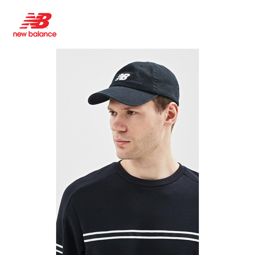 Nón mũ thể thao unisex New Balance 6-Panel Curved Brim - LAH91014BK