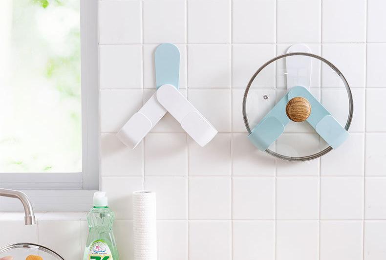 Giá gắn tường để nắp nồi tiện dụng