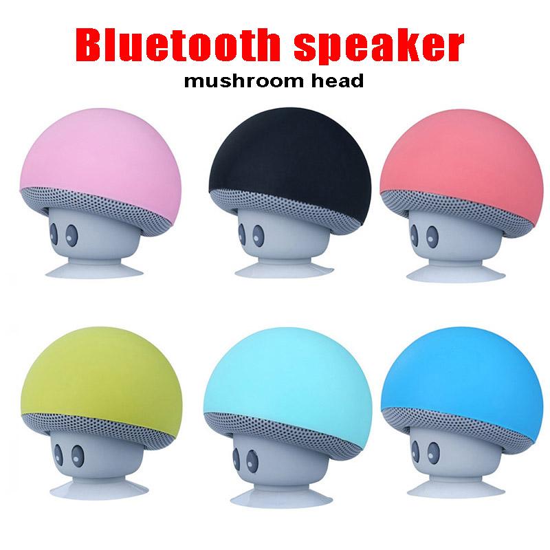 Mini Hoạt Hình Dễ Thương Hình Nấm Loa Bluetooth Không Dây Tương Thích Ngoài Trời Di Động Loa Chống Nước Âm Thanh Nổi Cho iPhone Xiaomi Color: Pink