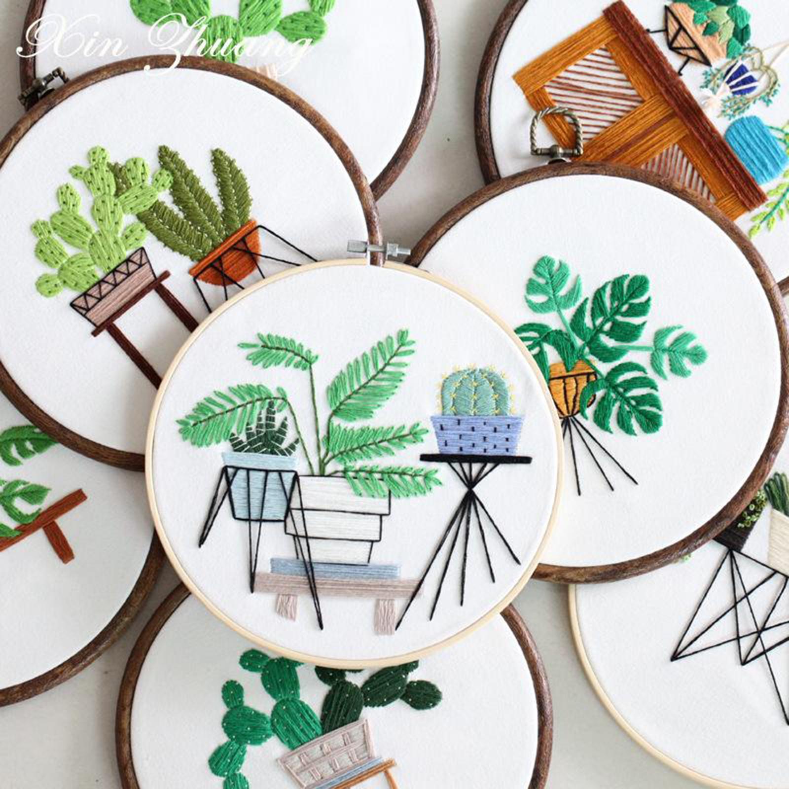 Full Range of Embroidery Starter Kit Cross Stitch Kit for Beginners Style1