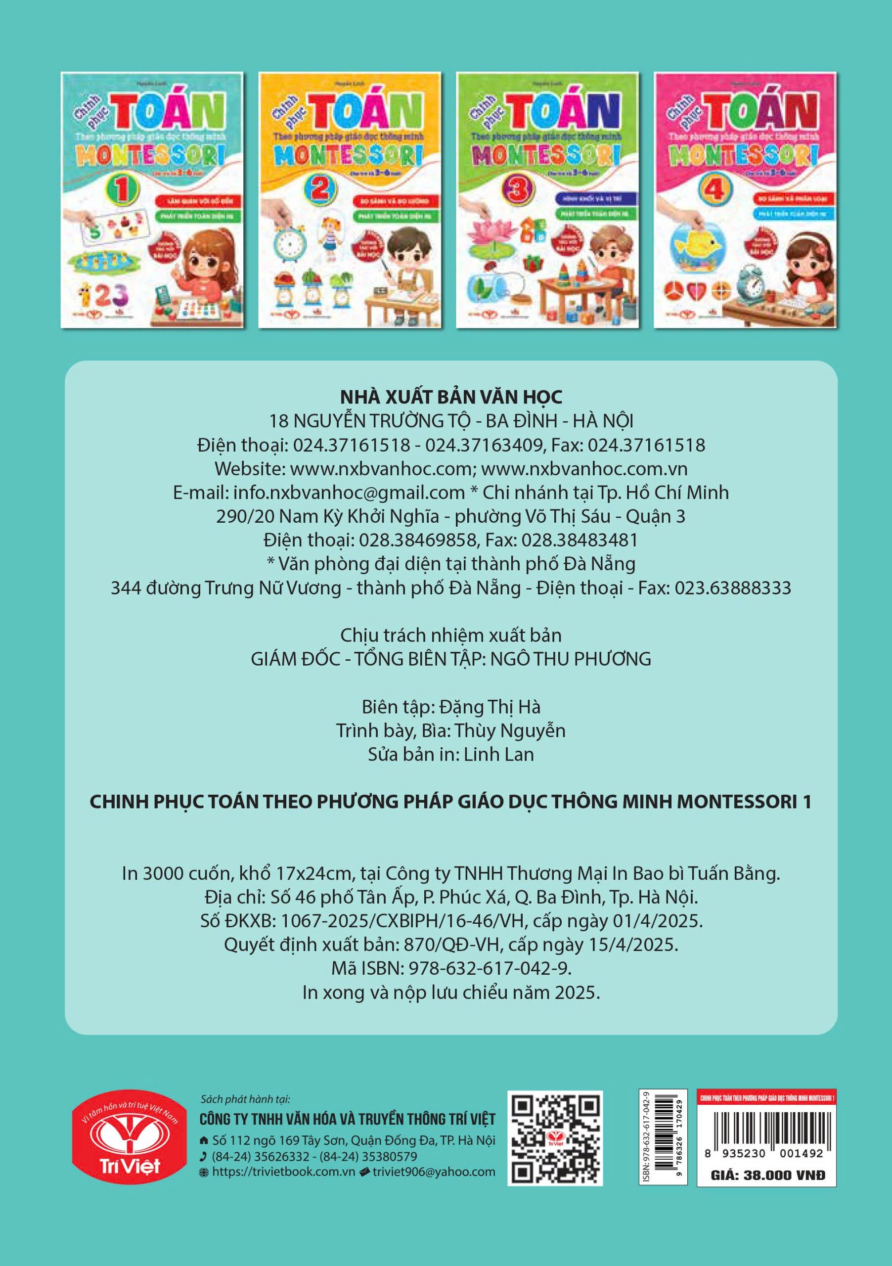 Sách - Chinh phục toán theo phương pháp giáo dục Montessori - Tập 1 - Làm quen với số đếm