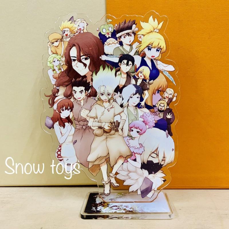 Mô Hình Tượng Standee Acrylic Mica - Dr.Stone - Senku Taiju Yuzuriha Tsukasa Gen Hyoga Ryusui Francois - Dr Stone - 16cm