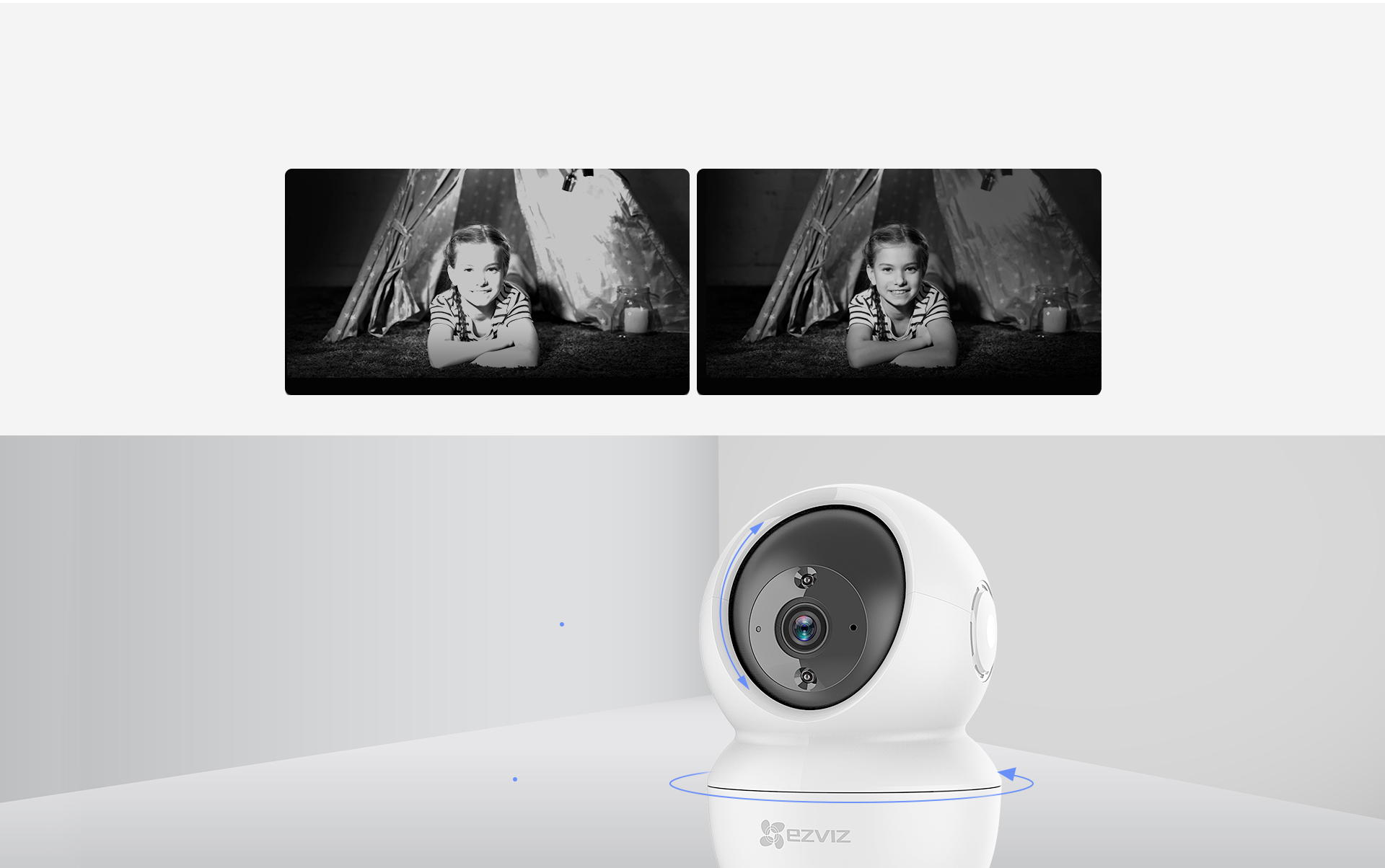 Camera wifi Ezviz C6N không dây xoay 360 độ đàm thoại 2 chiều - Siêu Nét