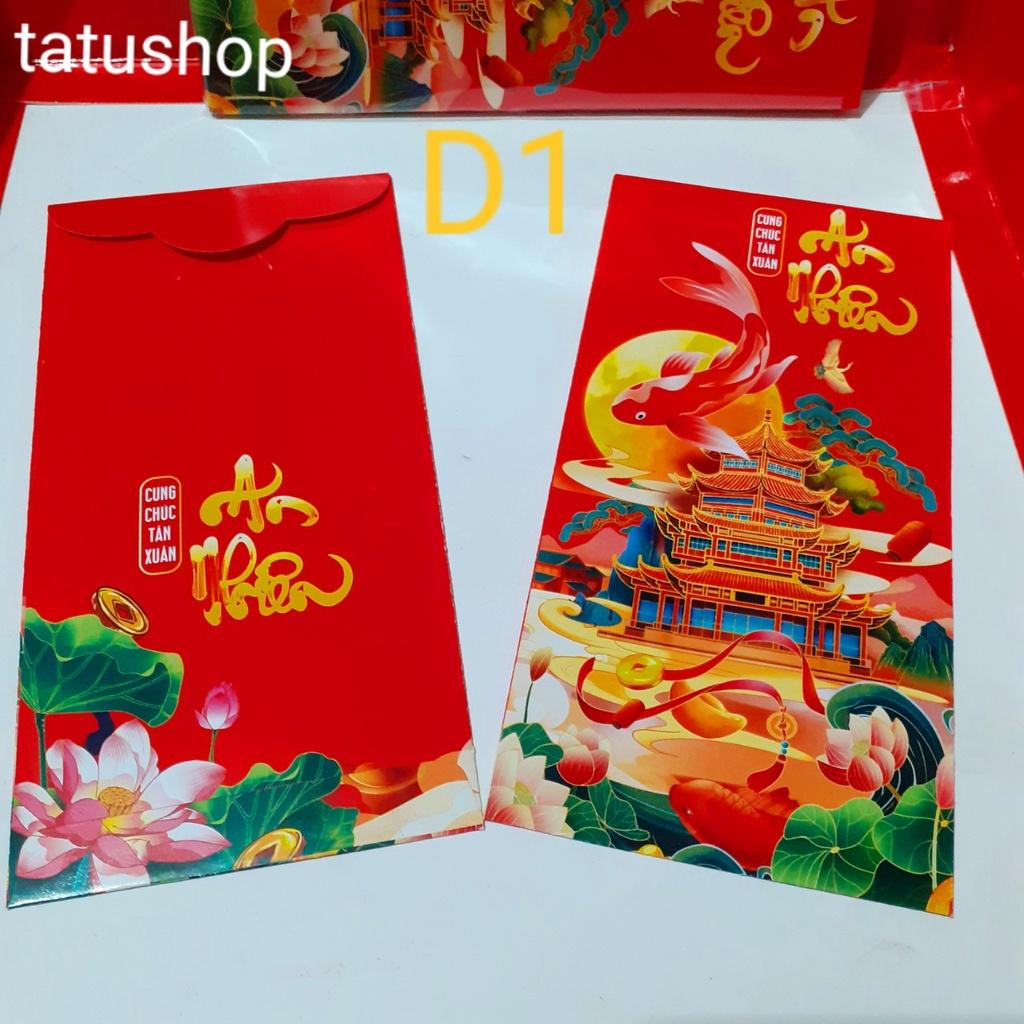 Bao lì xì 2022, lì xì đẹp, lì xì tết, lì xì đỏ hoạt hình con hổ tết 2022 đẹp