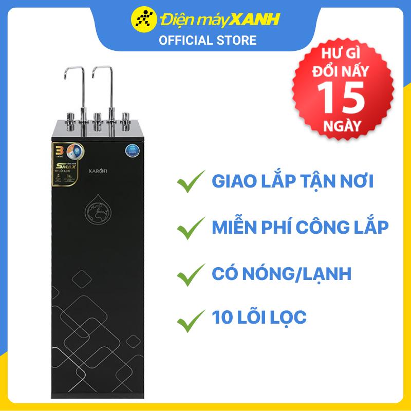 Máy lọc nước RO nóng nguội lạnh Karofi KAD-X39 10 lõi - Hàng chính hãng