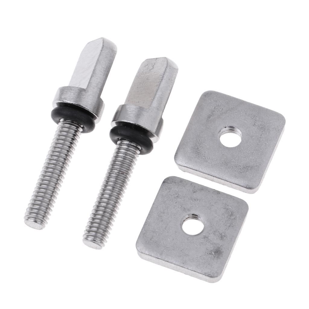 8 Sets Stainless Steel Fin Screw For Longboard Board Mount Hardware