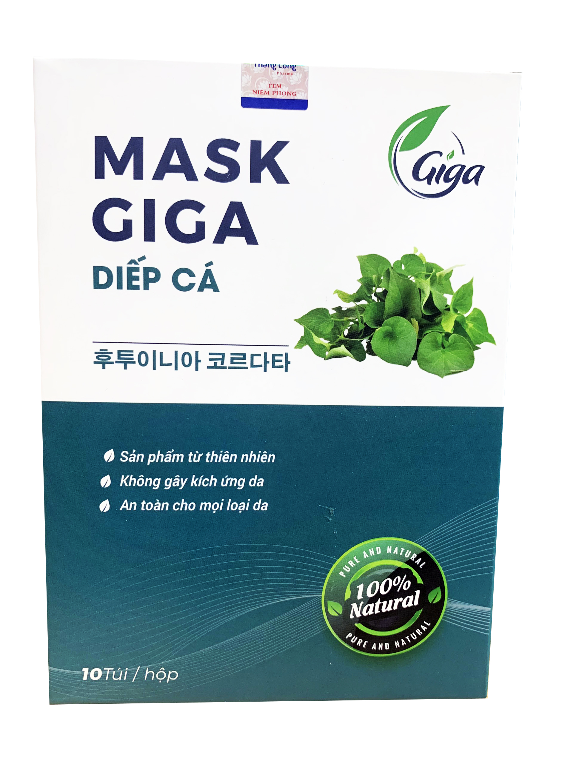 Mặt Nạ Dưỡng Trắng Da Tinh Chất Diếp Cá Giga - Giúp Dưỡng Trắng Cấp Ẩm Cho Da