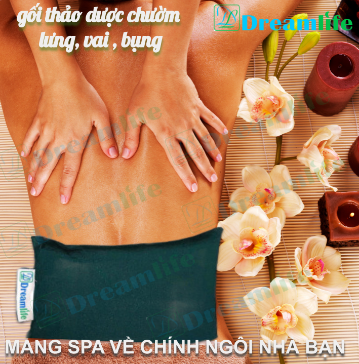 GỐI CHƯỜM NÓNG THẢO DƯỢC DÀNH CHO BỤNG -