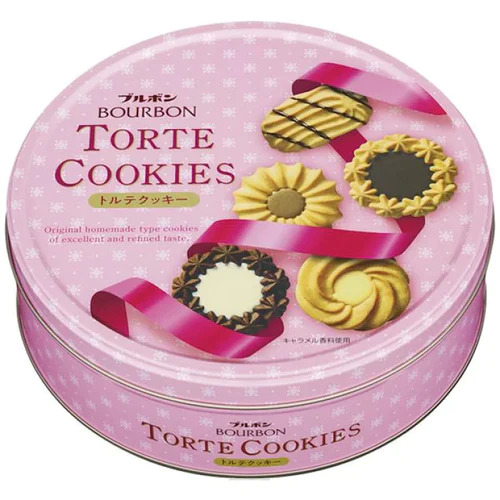 Bánh quy bơ cao cấp Bourbon Torte Cookies hộp thiếc 310gr