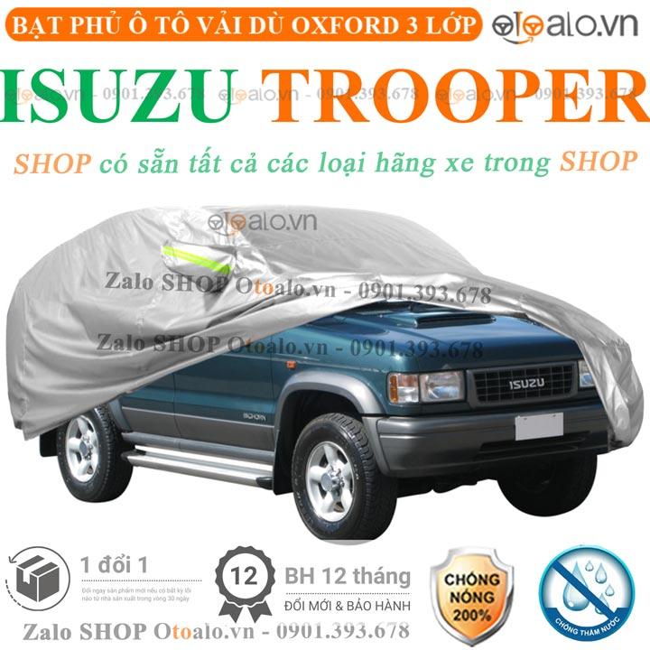 Bạt che phủ xe ô tô Isuzu Trooper 3 lớp cao cấp