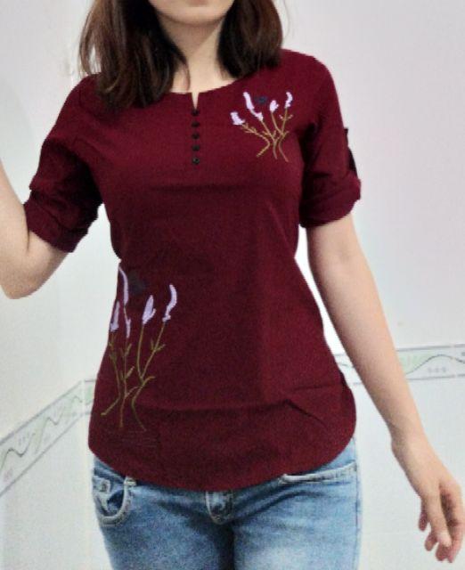 Áo kiểu nữ nhiều màu phom đẹp - hình thật