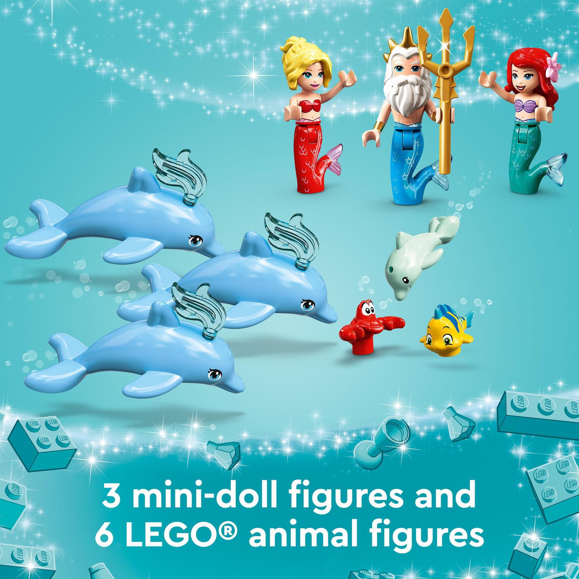 LEGO Disney Princess 43207 Lâu Đài  Của Công Chúa Ariel (498 chi tiết)