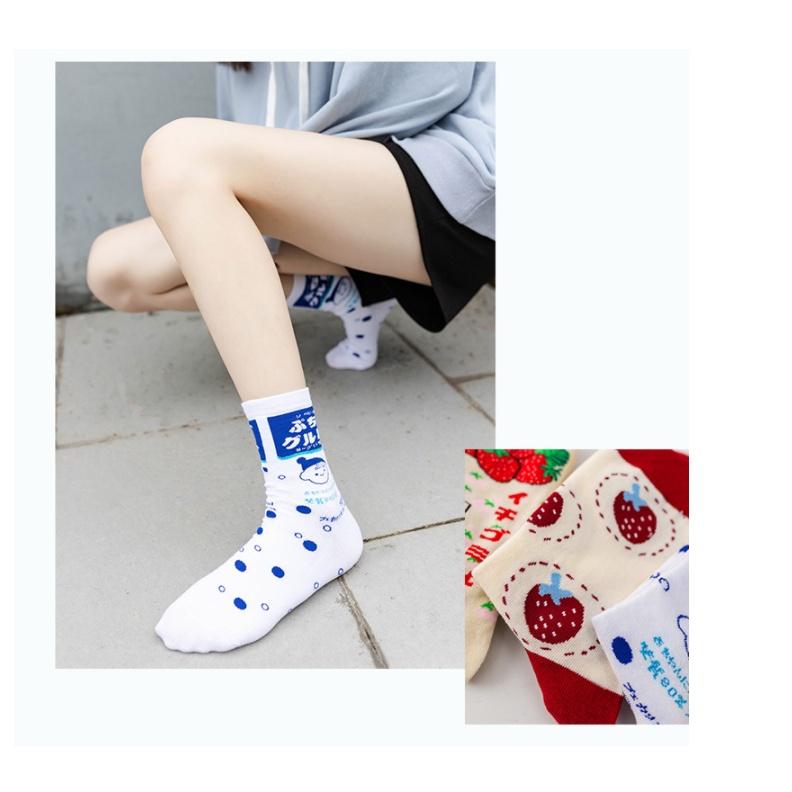 Tất vớ dễ thương cute dâu sữa nhiều mẫu ngọt ngào Hàn Quốc VT29