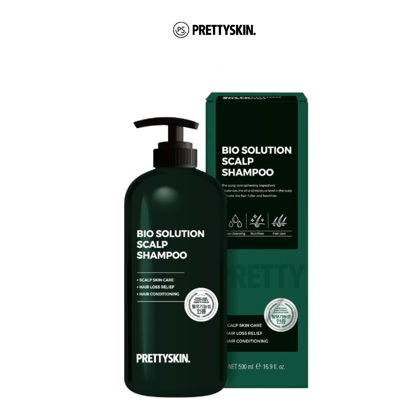 DẦU GỘI NGĂN RỤNG TÓC PRETTYSKIN BIO SOLUTION SCALP SHAMPOO 500ml