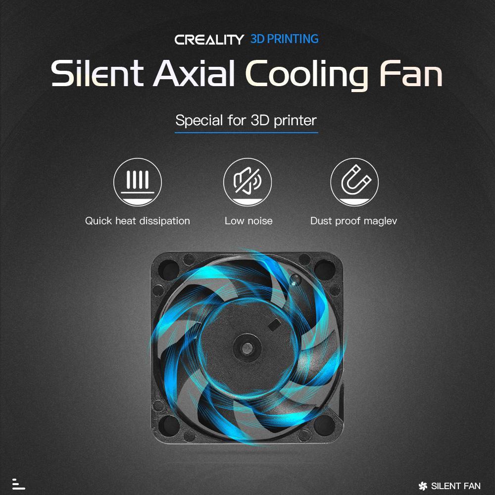 Máy in 3D Creality Phần 4010 DC 24V 0.1A Quạt làm mát trục không chổi than im lặng 40mmx40mmx10mm ổ đĩa dầu cho Ender-3 Ender 3 Pro