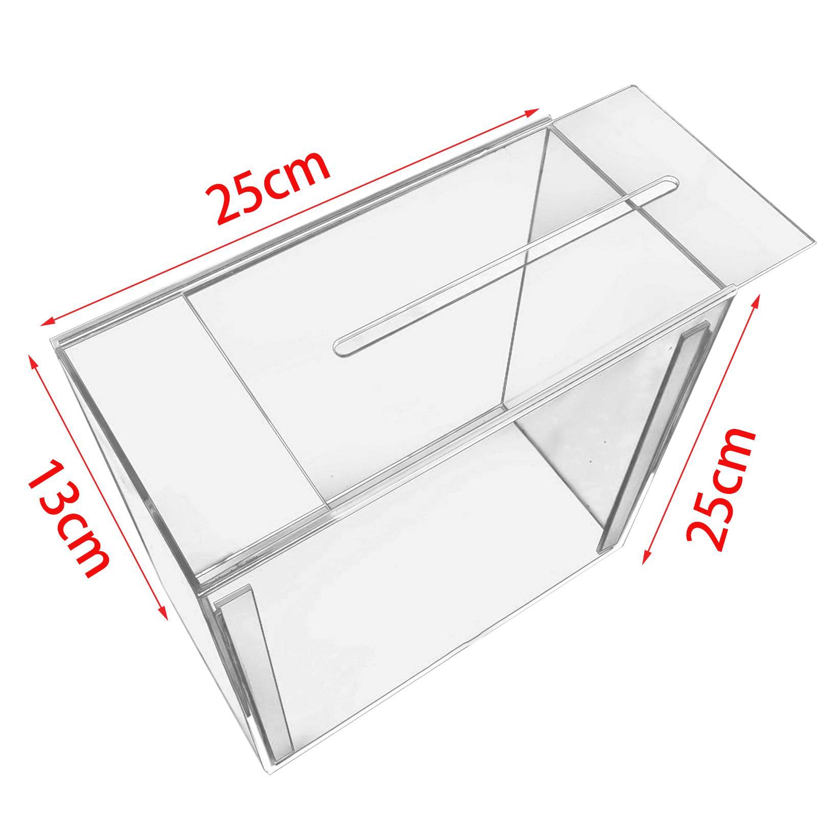 Wedding Cards Box, Wedding Cards Holder, Acrylic Clear Envelope Card Box, Post Gift Box Holder with slot Table Centerpiece