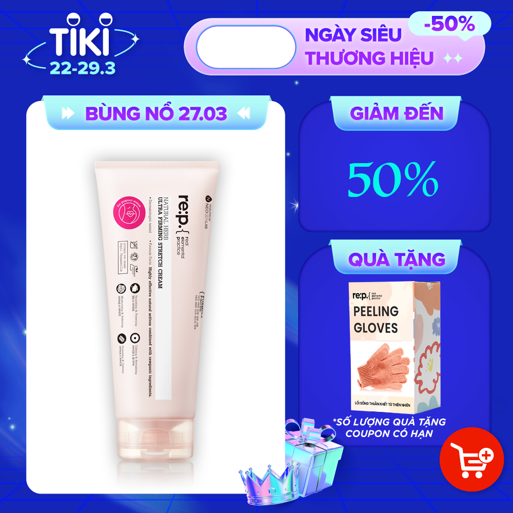 Kem Giảm Rạn, Làm Mờ Sẹo RE:P Natural Herb Ultra Firming Stretch Cream