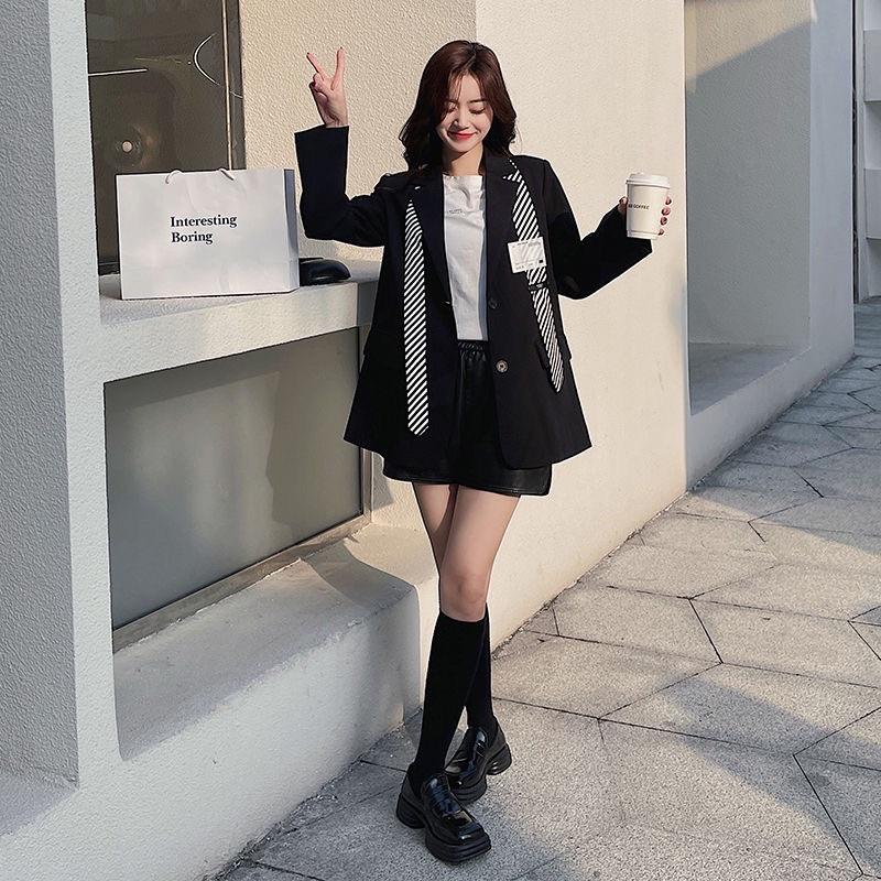 Áo Khoác Blazer Nữ Dáng Suông Phong Cách Hàn Quốc Mẫu Mới Mã SZ09D