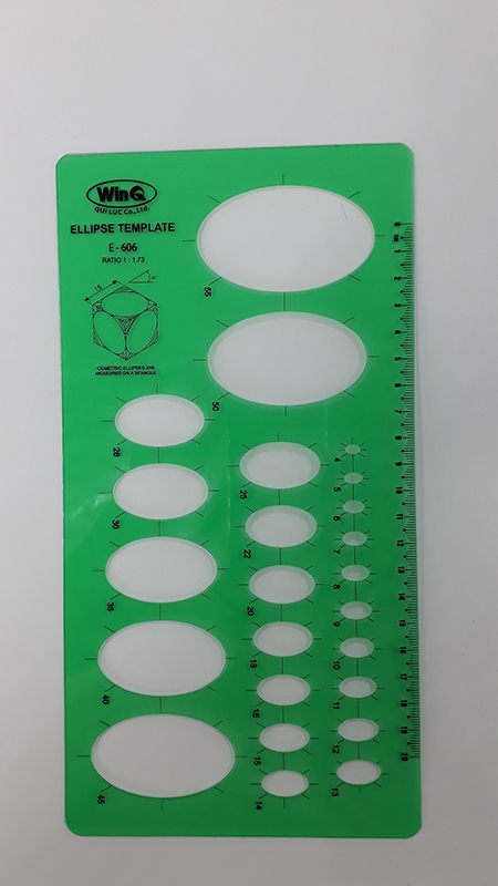 Bộ 2 Thước Ellipse WinQ E-606