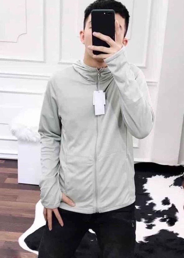 Áo Chống Nắng Nam Hàn Quốc UVDEN01 - Chống Nắng Xám