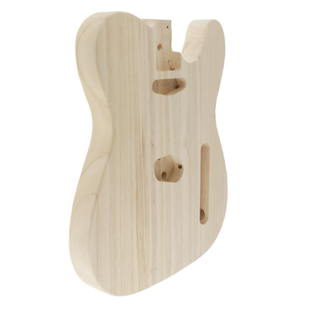 Gỗ Chưa Hoàn Thành Đàn Guitar Điện Cơ Thể cho TL Phong Cách Bass Guiatr DIY Phụ Kiện