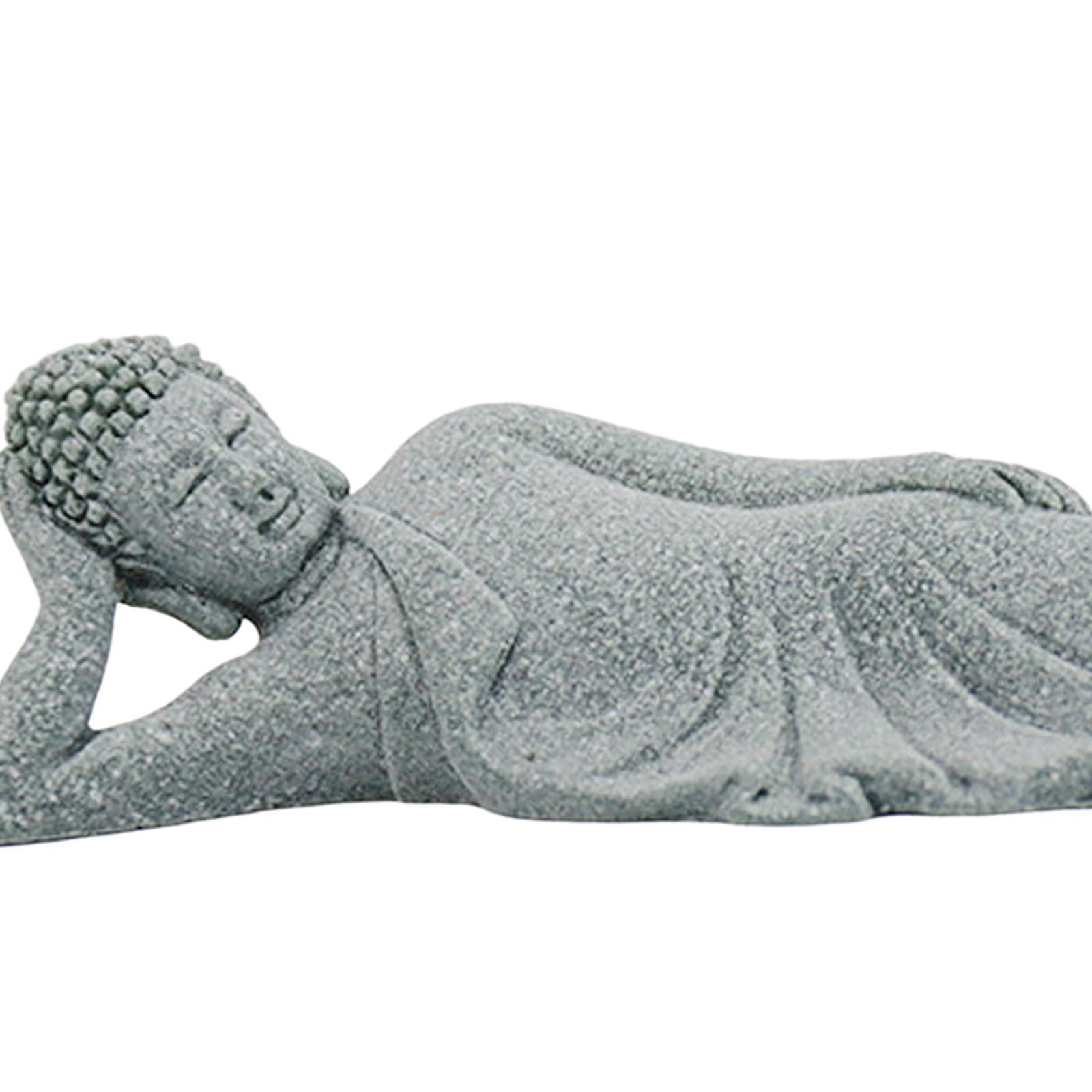 Buddha Statue Figurine Office Tabletop  Ornament Small,Sleeping Buddha