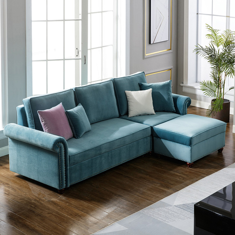Sofa Phòng Khách Đính Hạt Viền Ghế Đẹp Tinh Tế DP-SPK49