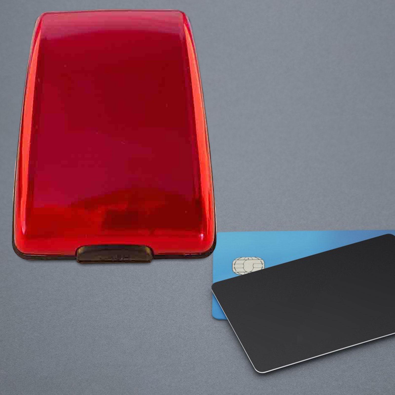 Pocket Card Holder Waterproof Casual Durable Aluminum Wallet Cards Organizer