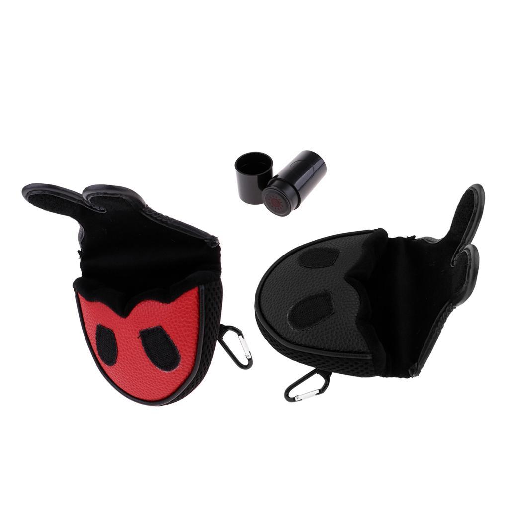 Golf Mallet Head Cover Putter Shaft  Guard Sleeve Golf Ball Stamper