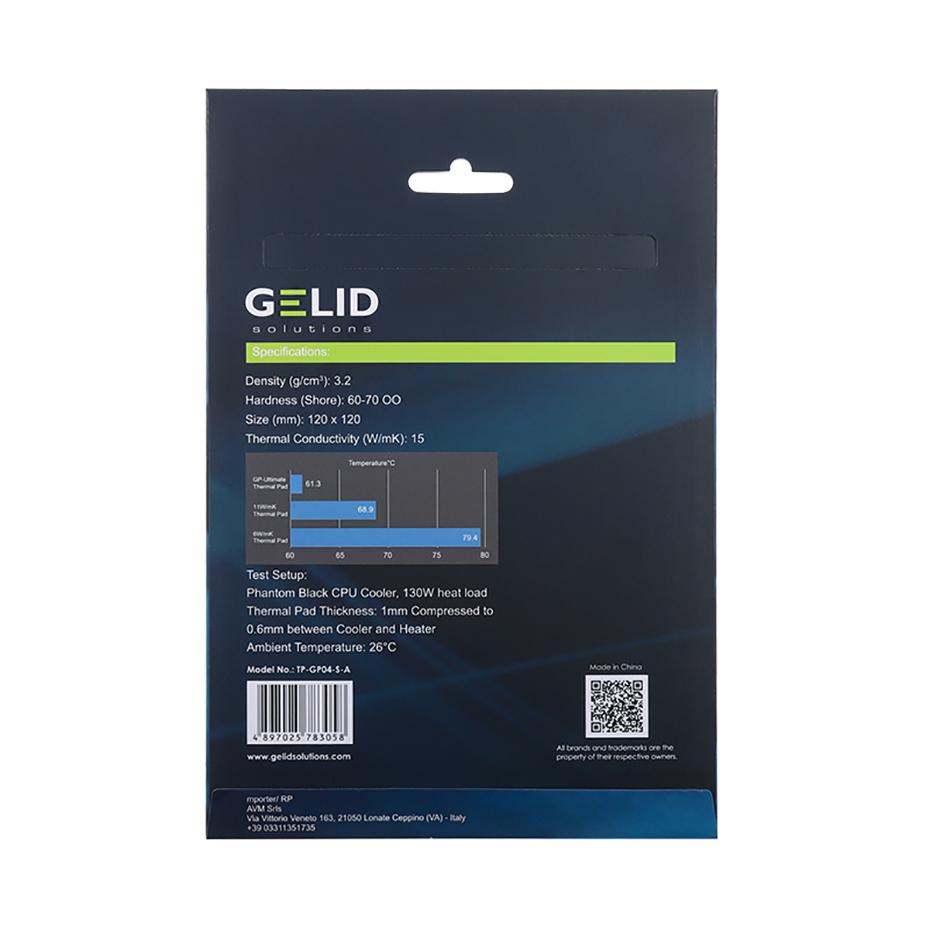 Giải pháp Gelid GP-Ullyimate 15W/MK Nhiệt Pad CPU/GPU Đồ họa