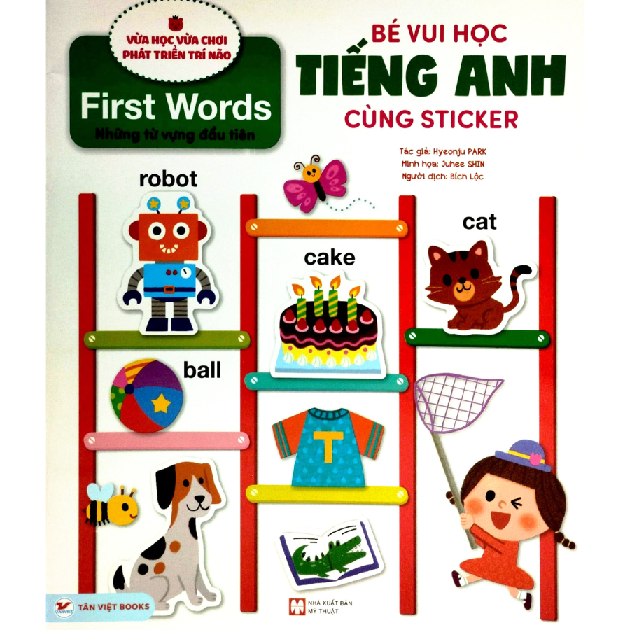 Combo: ( Trọn Bộ 5 Cuốn)  Bé vui học tiếng anh cùng Sticker: Số đếm và Màu sắc +  Trong vườn thú + Bảng chữ cái + Một ngày của tớ + Những từ vựng đầu tiên