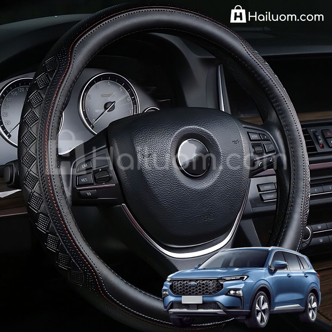 Bọc Vô Lăng ô tô cho FORD TERRITORY Da Thật Cao Cấp 4 Mùa