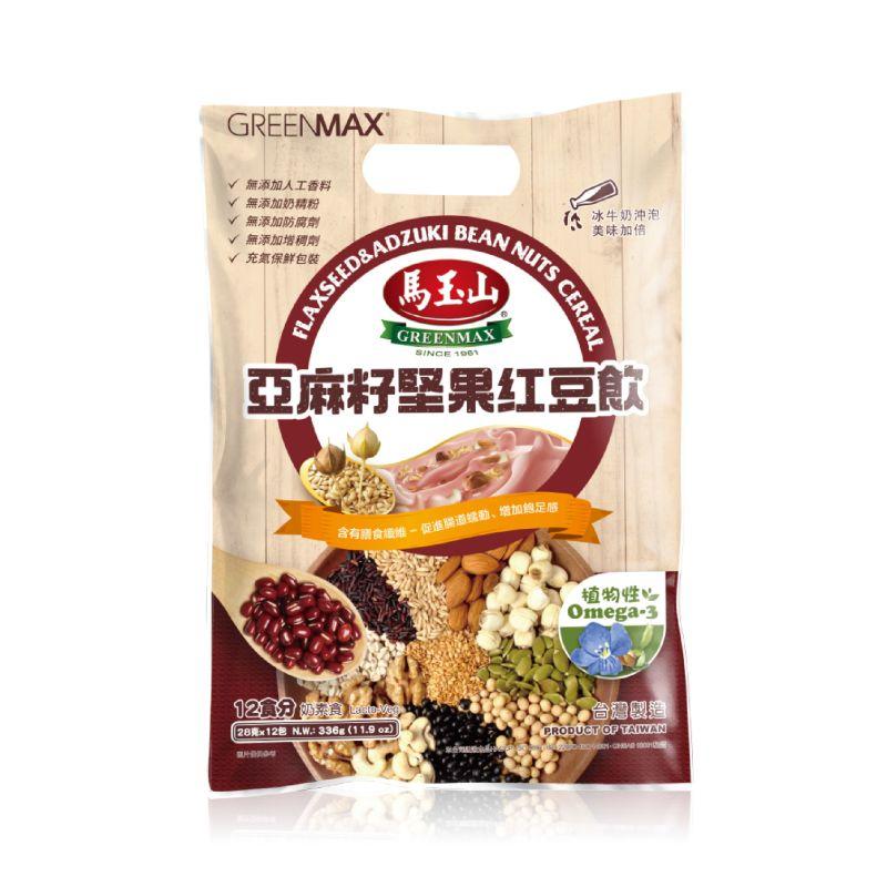 Ngũ cốc dinh dưỡng từ hạt lanh và đậu đỏ Azuki Greenmax Đài Loan 336g