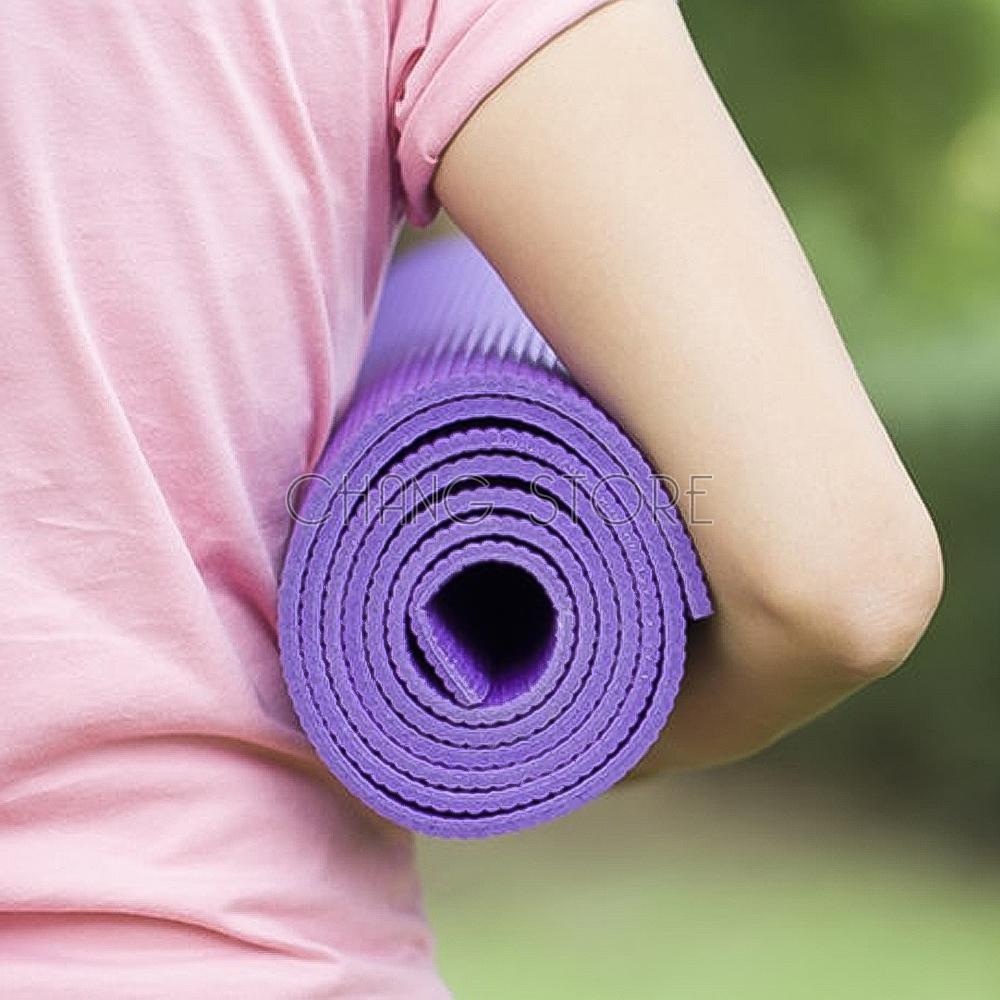 Thảm tập Yoga - Gym 2 LỚP Cao Su Non Dày, Êm Chống Trơn Trượt
