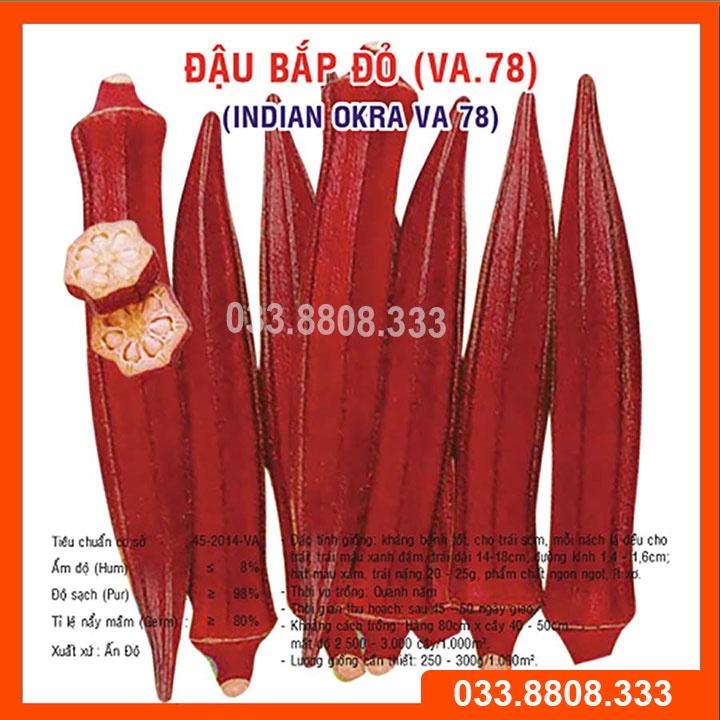 Hạt Giống Đậu Bắp Đỏ 10gram -Sai Quả Nhanh Thu Hoạch