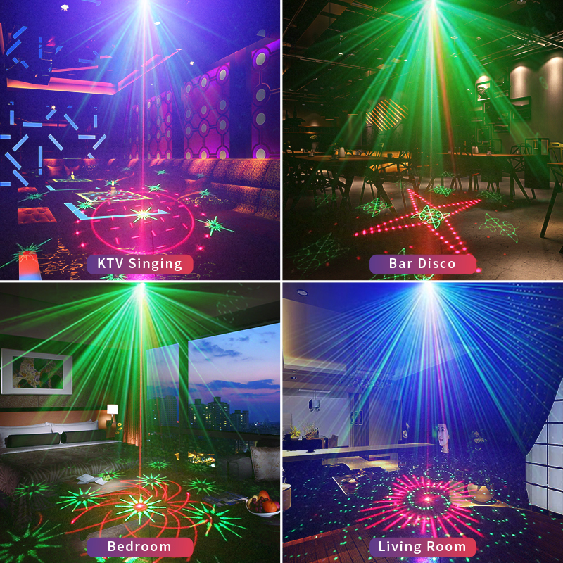 Đèn Laser chớp Led 60 trong 1 đèn sân khấu vũ trường phòng karaoke KTV