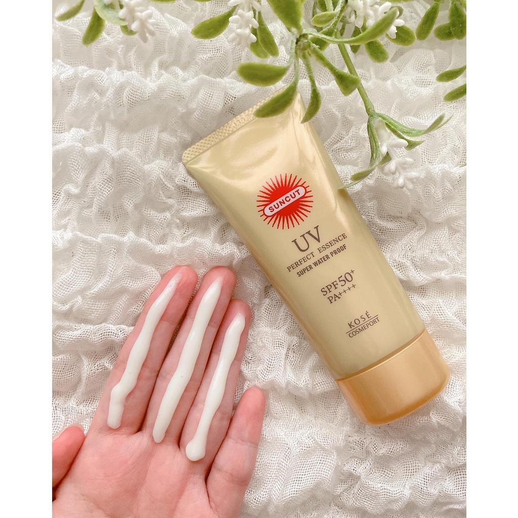 Combo Chống Nắng, Chống Nước Suncut Và Sữa Rửa Mặt Dưỡng Ẩm Mặt Làm Sạch Da Softymo Kose Nhật Bản 110g, 190g