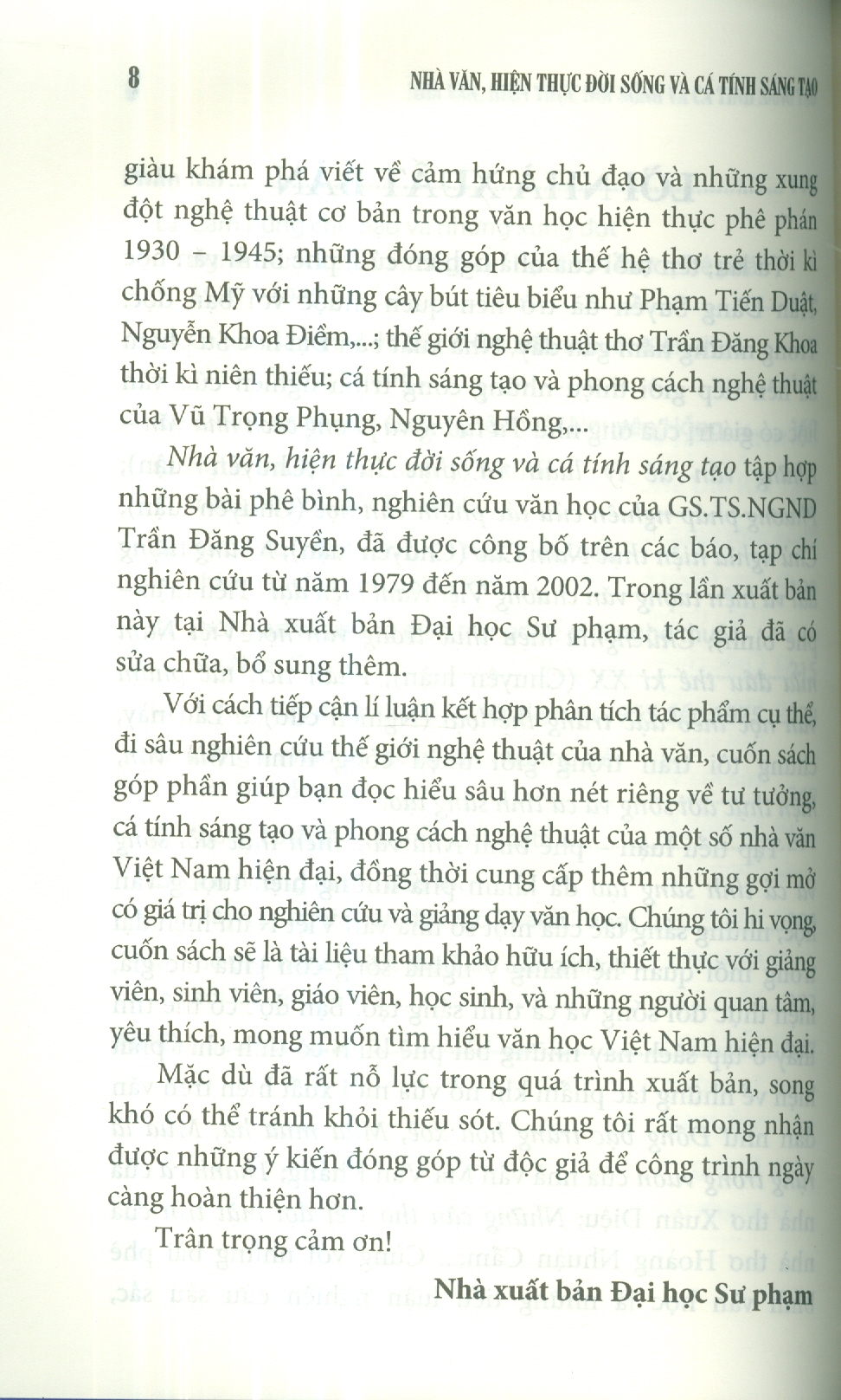 Nhà Văn, Hiện Thực Đời Sống Và Cá Tính Sáng Tạo