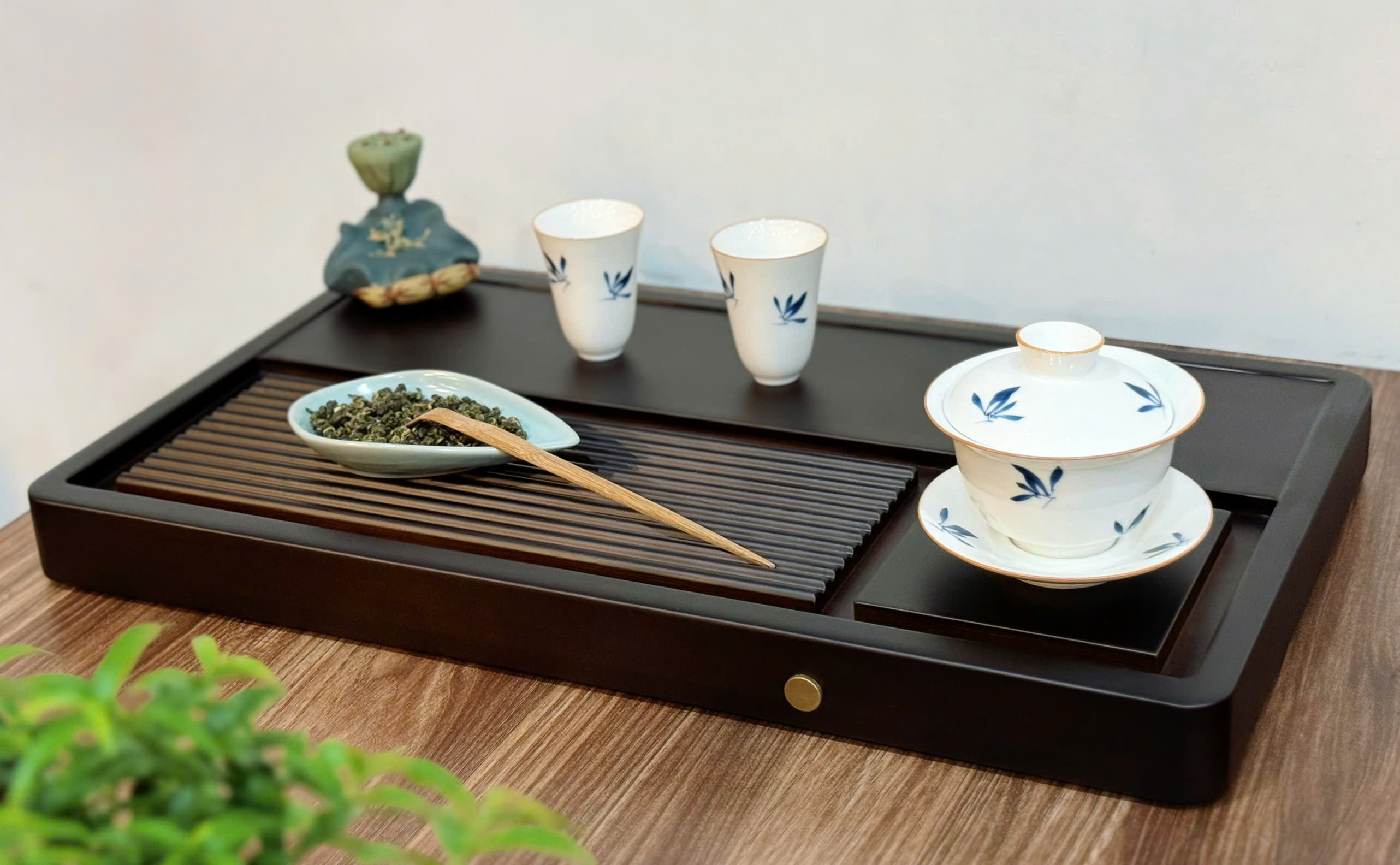 KHAY TRÀ GỖ NGUYÊN KHỐI NHỎ GỌN - TIỆN LỢI - BỀN BỈ - KÍCH THƯỚC 50x28x4CM - WOOD TEA TRAY