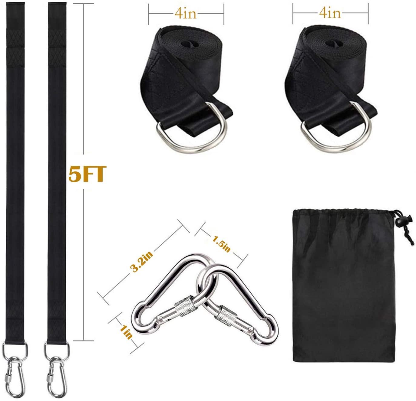 1 Cây Đu Treo Bộ Võng Dây Cắm Trại 350 KG Tải Trọng Dây Móc Neo Ngoài Trời Đi Bộ Đường Dài Võng Treo Dây