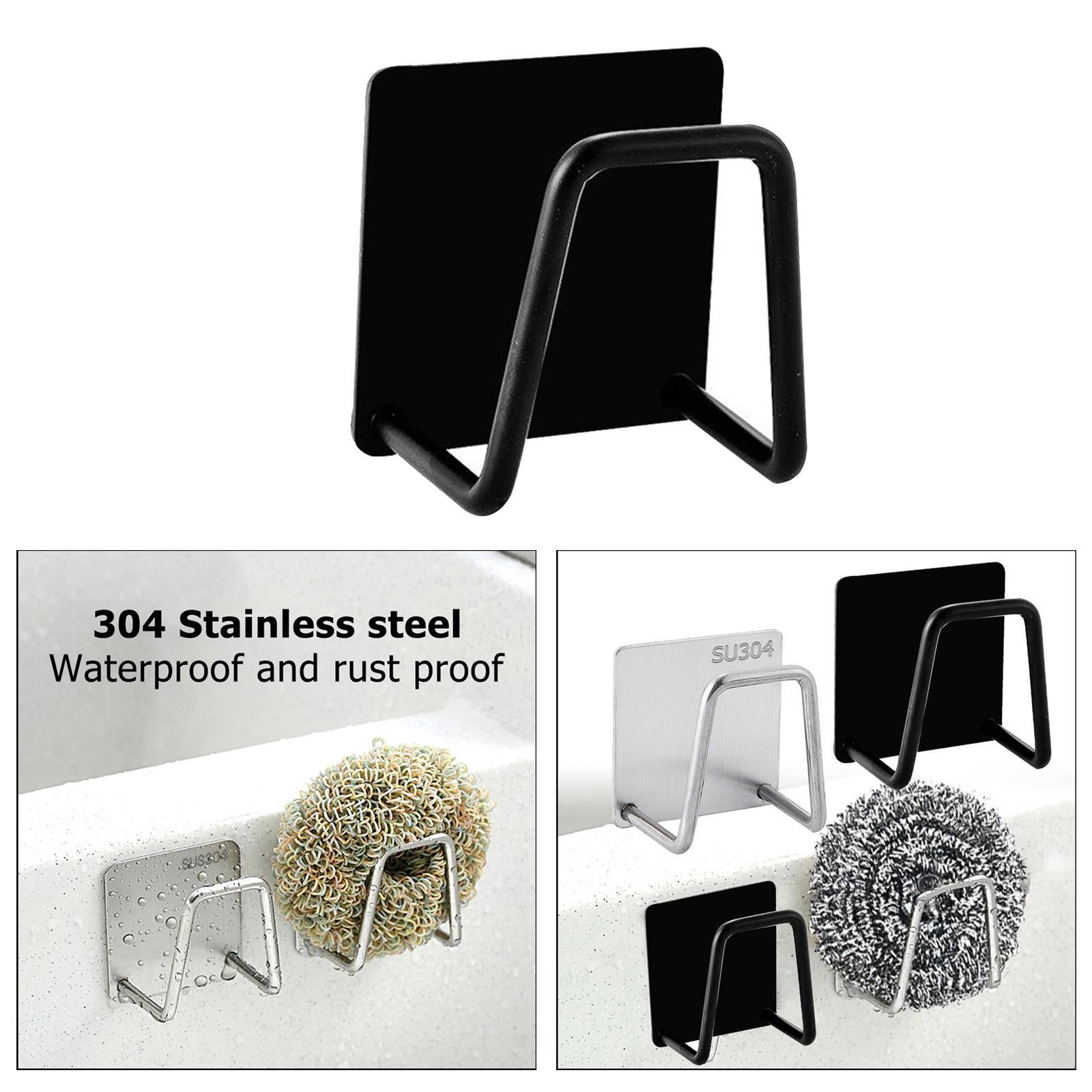Sink Drain Rack Adhesive Sponge Holders Sponge Holder Shelf